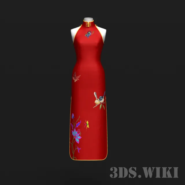 decoration - Cheongsam 3D Model
