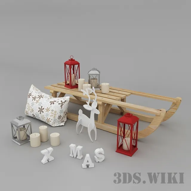 decoration - Christmas Set 3D Model