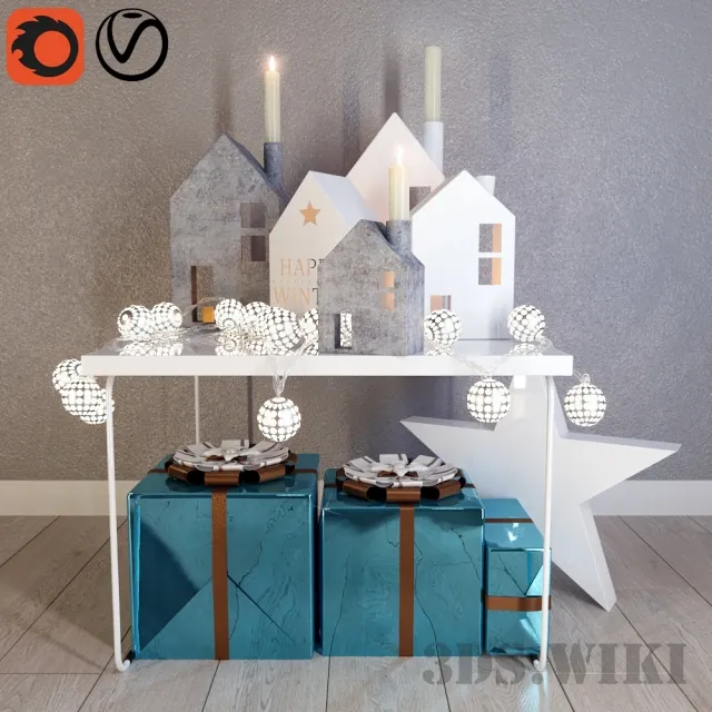 decoration - Christmas set 3D Model