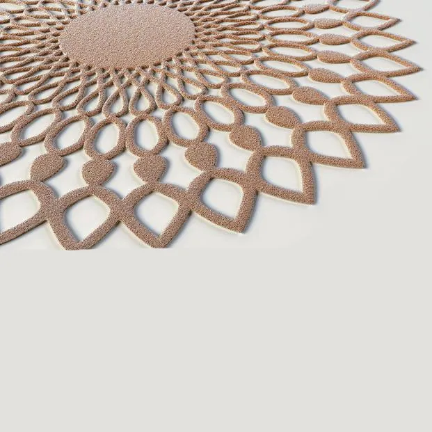 decoration - Circle art rug 3D Model