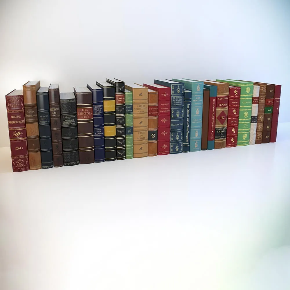 decoration - Classic books 3D Model