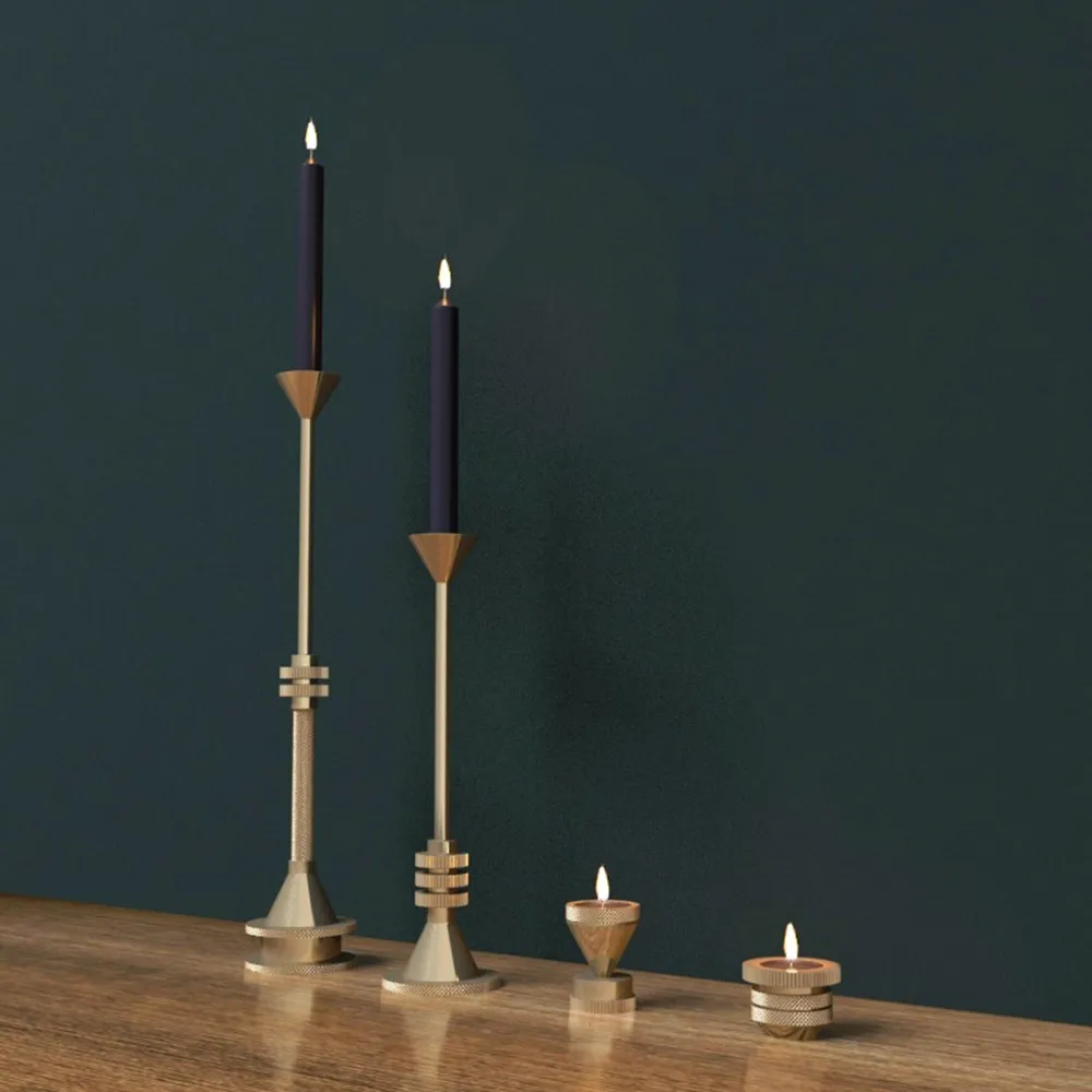 decoration - Classic candles and candlesticks 3D Model