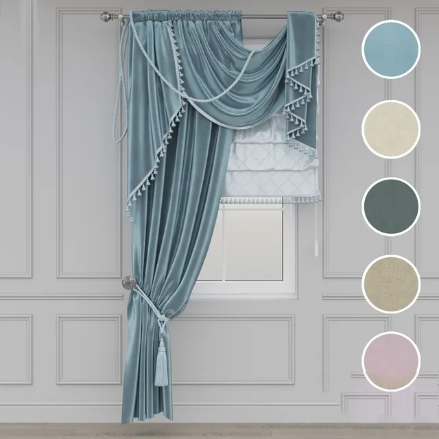 decoration - Classic curtain 1.1 3D Model