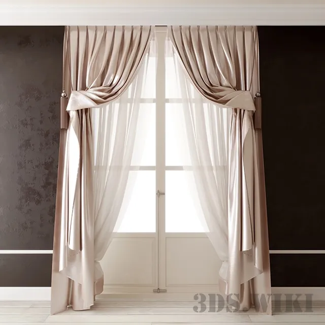 decoration - Classic curtains 3D Model