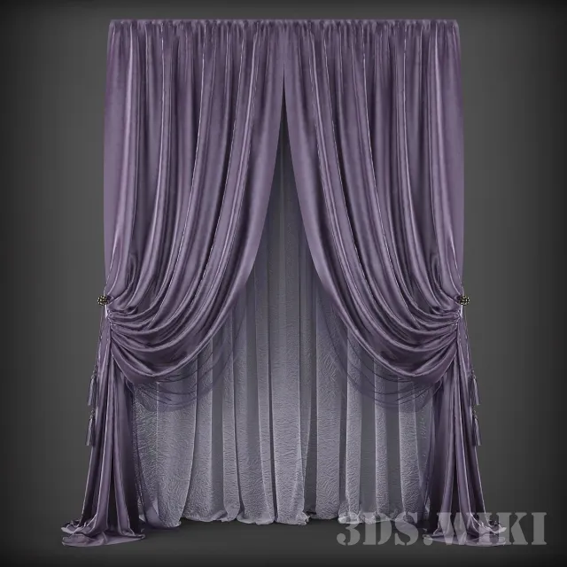 decoration - Classic curtains 3D Model