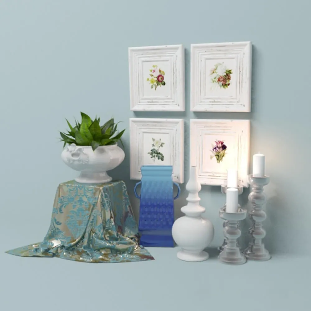 decoration - Classic decorative set 3D Model