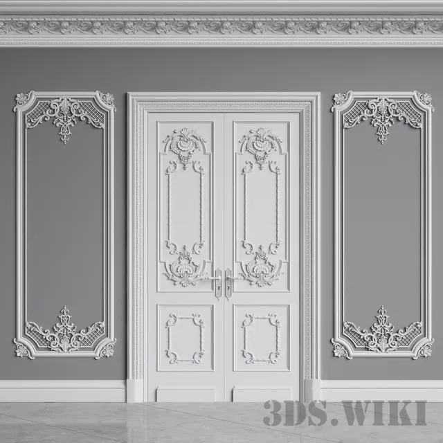 decoration - Classic Interior Walls 3D Model