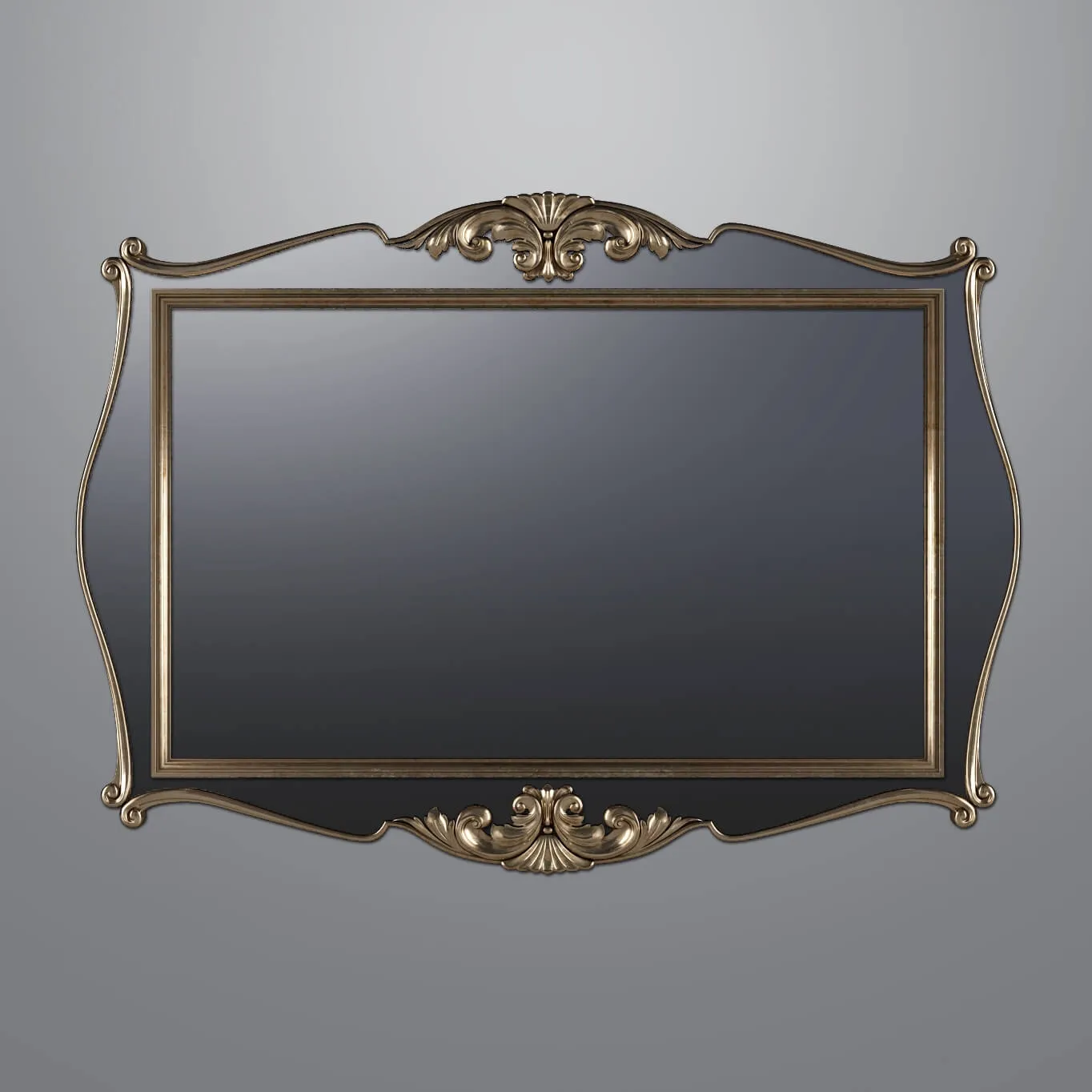 decoration - Classic mirror 3D Model