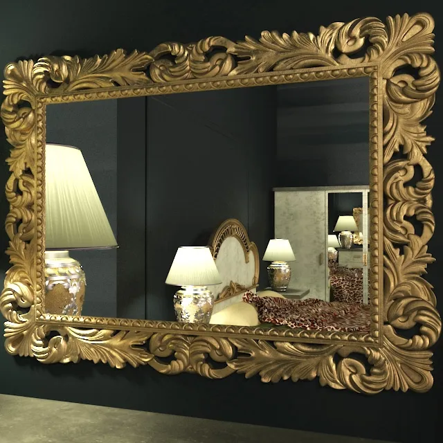 decoration - Classic mirror 76 3D Model