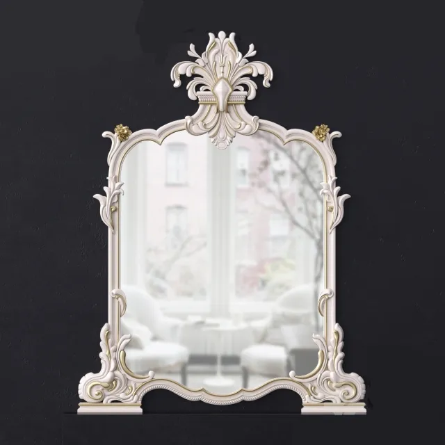 decoration - Classic mirror Silik 3D Model