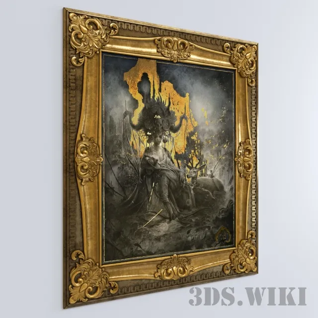 decoration - Classic molding Eros et Thanatos 3D Model