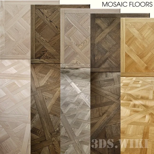 decoration - Classic parquet set 3D Model