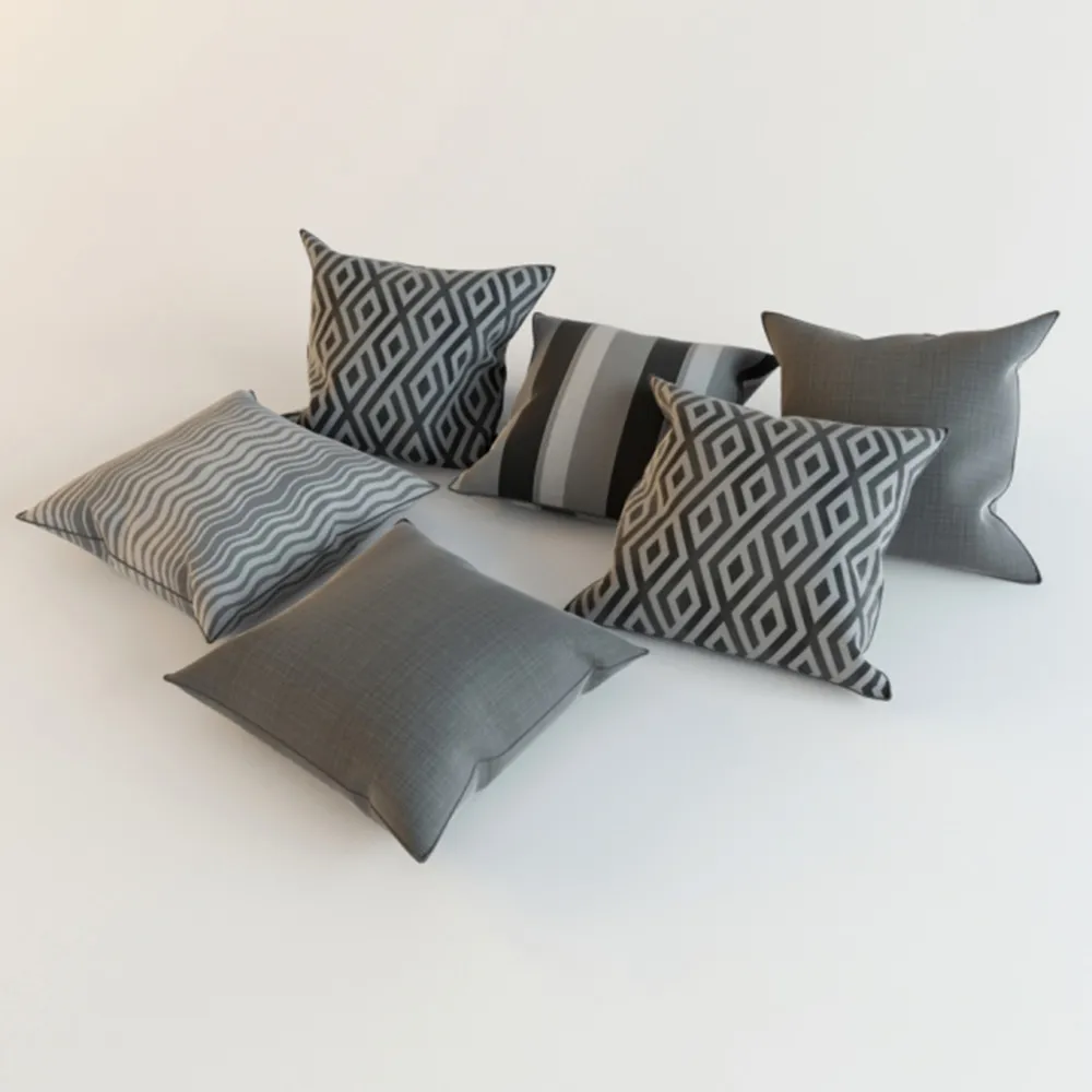 decoration - Classic pillows in classic shape 3D Model