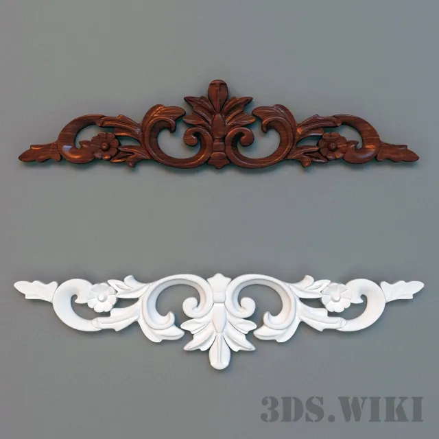 decoration - Classic stucco pattern 3D Model