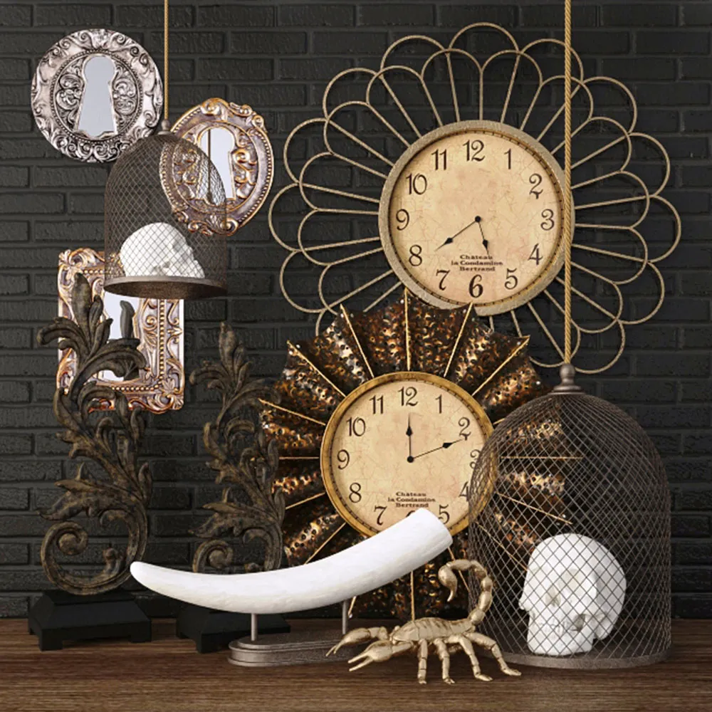 decoration - Clocks and other items 3D Model