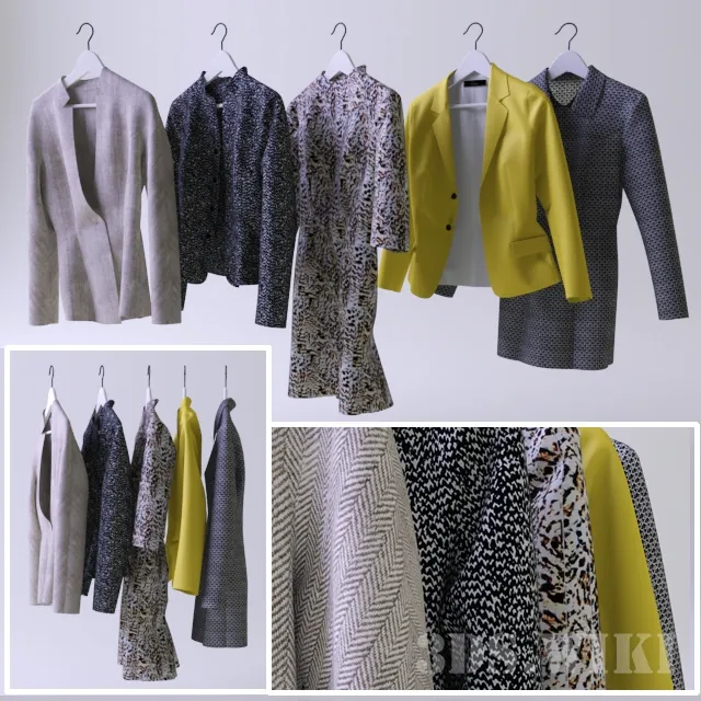 decoration - Clothing wardrobe 3D Model