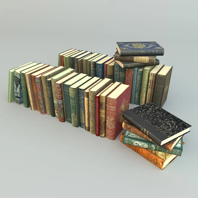 decoration - Collection of books 156 3D Model