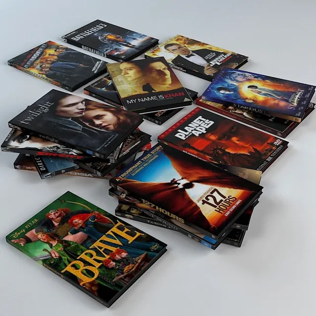 decoration - Collection of books 3D Model