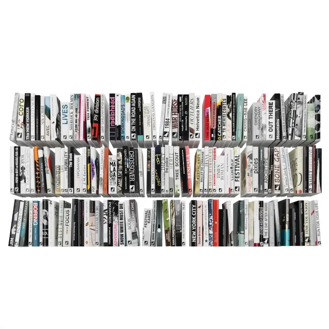 decoration - Collection of books 9 3D Model