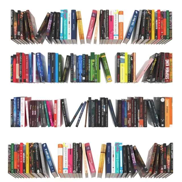 decoration - Collection of modern books 151 pieces 3D Model