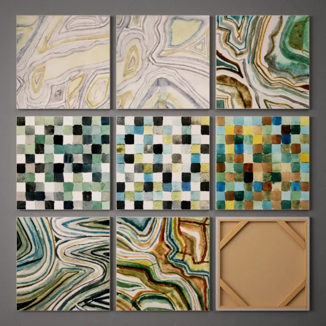 decoration - Collection of paintings-9 3D Model