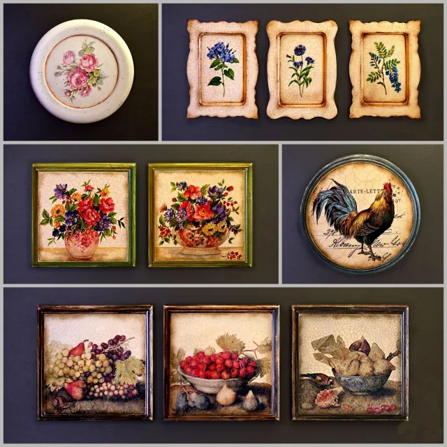 decoration - Collection of pictures 055 3D Model