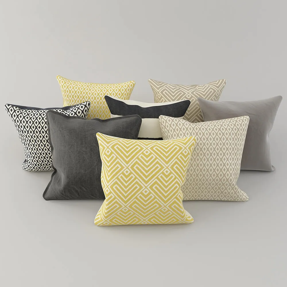 decoration - Collection of pillows 61 3D Model