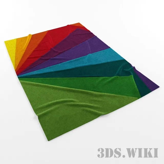 decoration - Colored carpet Arte Espina Colorful 4080-61 3D Model