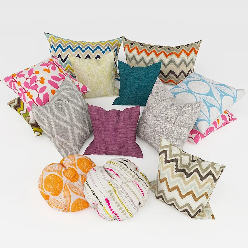 decoration - Colorful pillows 063 3D Model