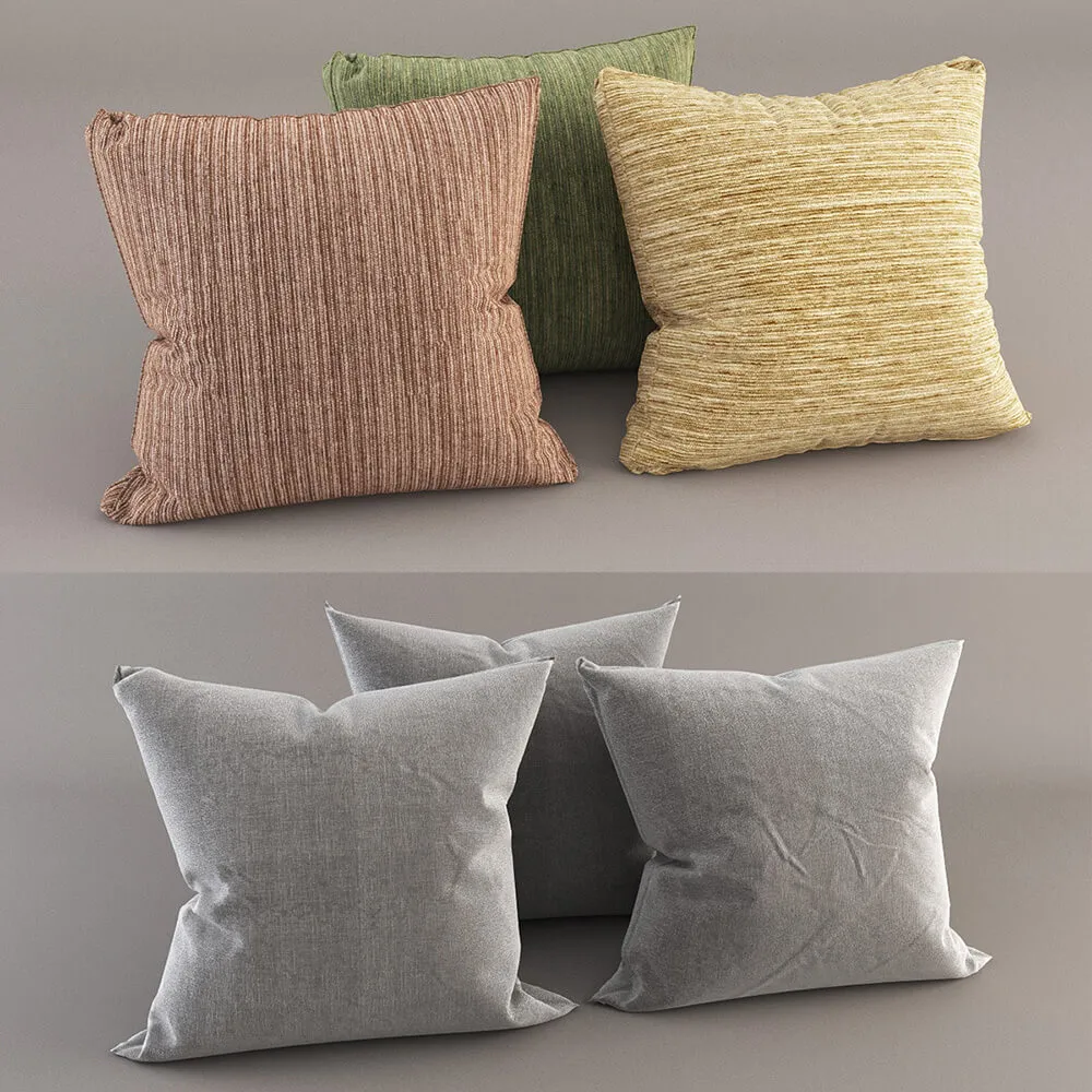decoration - Colorful pillows 3D Model