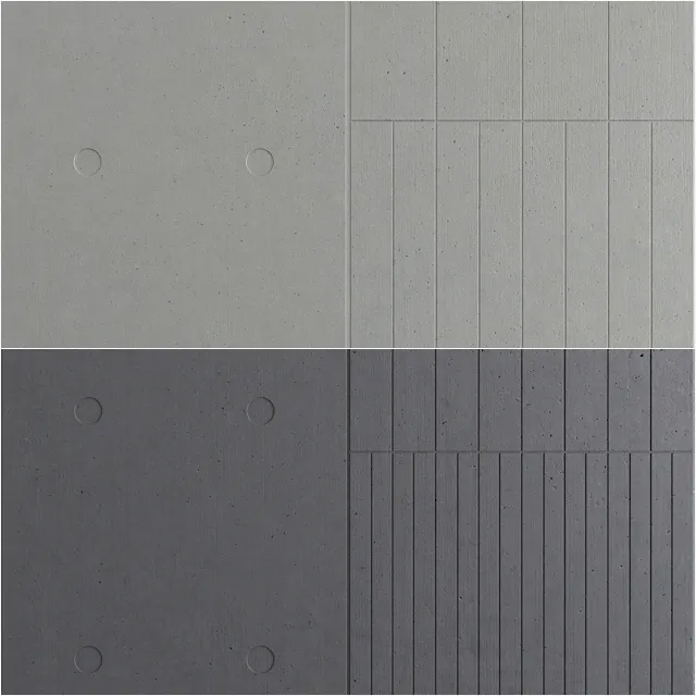 decoration - Concrete LCDA - Panbeton - Beton panels 3D Model