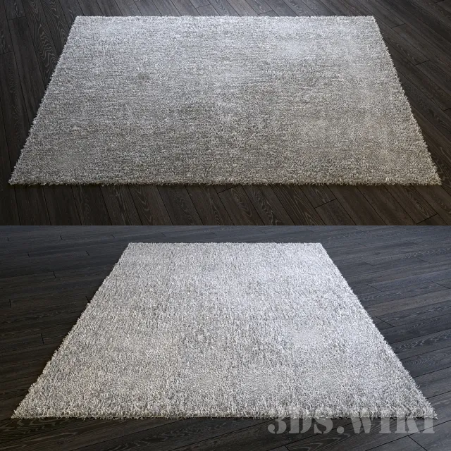decoration - Contemporary fluffy carpet 3D Model