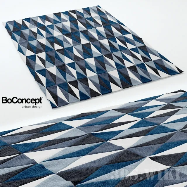 decoration - Contemporary rug by BoConcept 3D Model