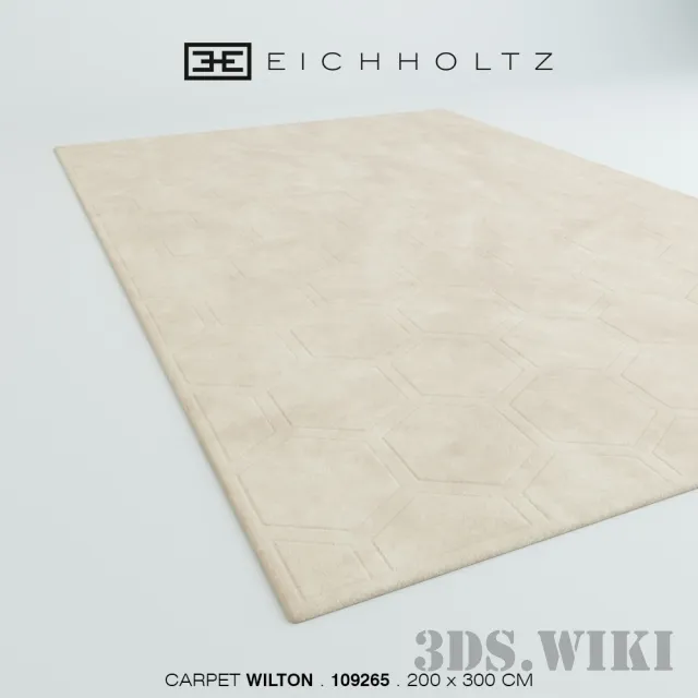 decoration - Contemporary rug EICHHOLTZ 109266 WILTON 3D Model