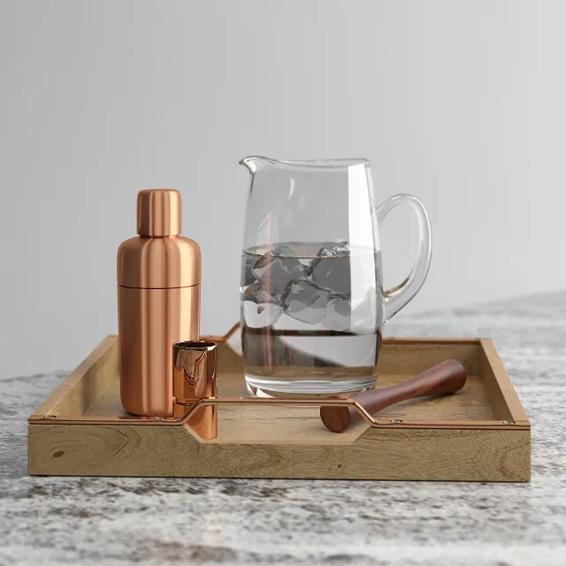 decoration - copper_shaker_SET 3D Model
