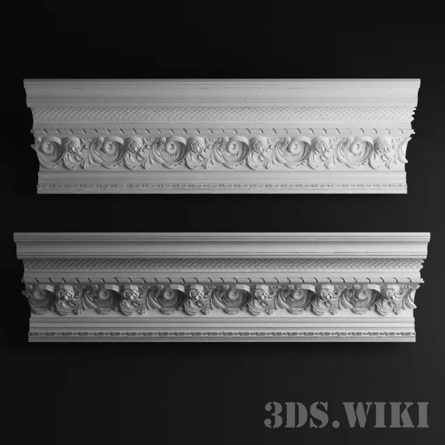 decoration - Cornice Torus Style 1143 3D Model