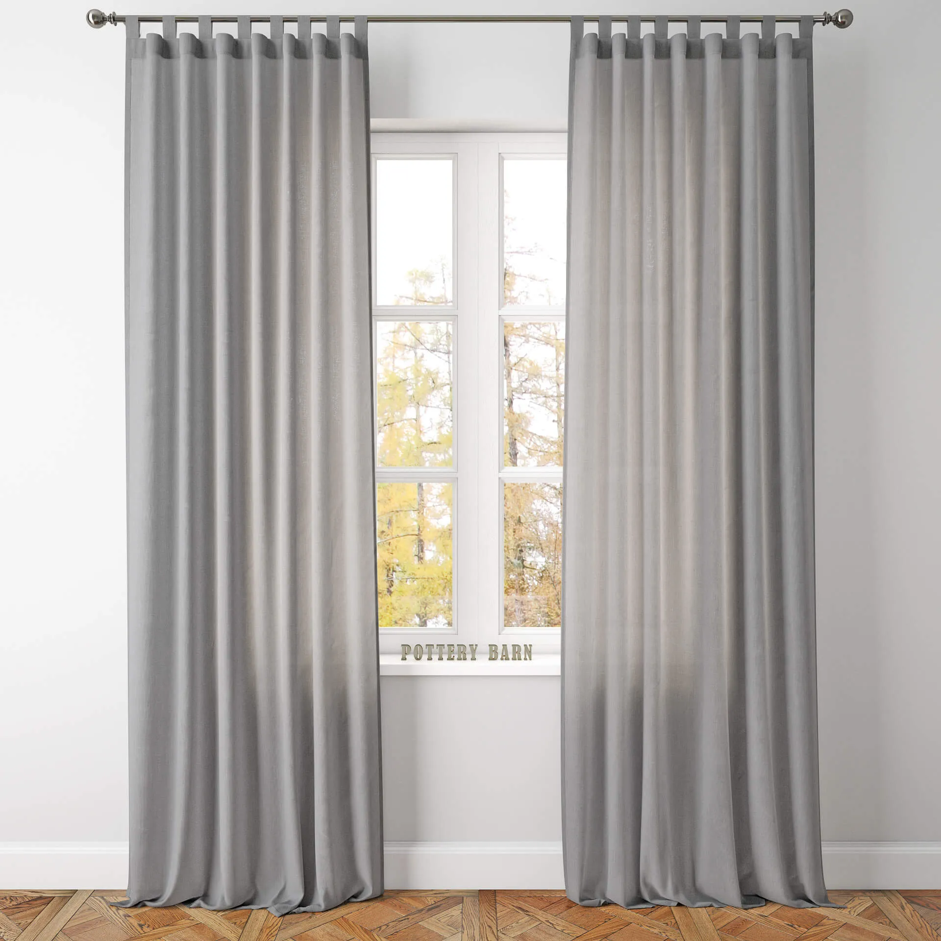 decoration - Cotton curtain 09 3D Model