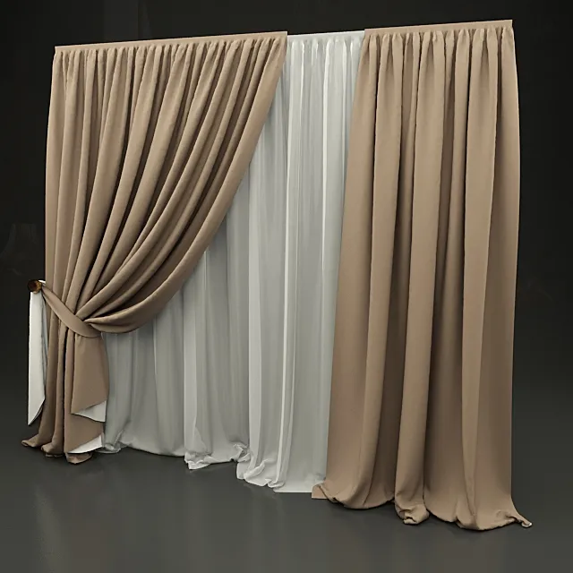 decoration - Curtain 067 3D Model