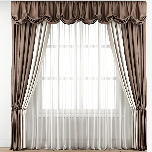 decoration - Curtain 100 3D Model