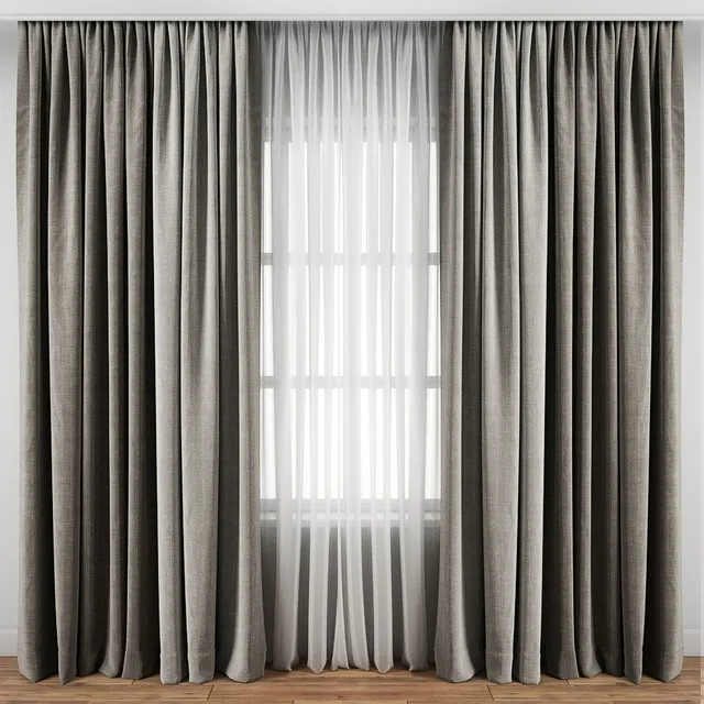 decoration - Curtain 120 3D Model