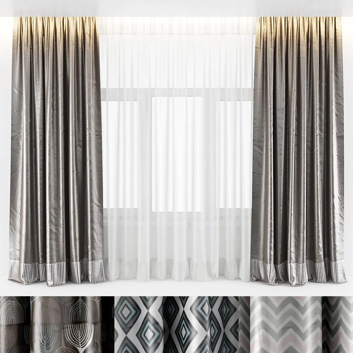 decoration - Curtain 159 3D Model