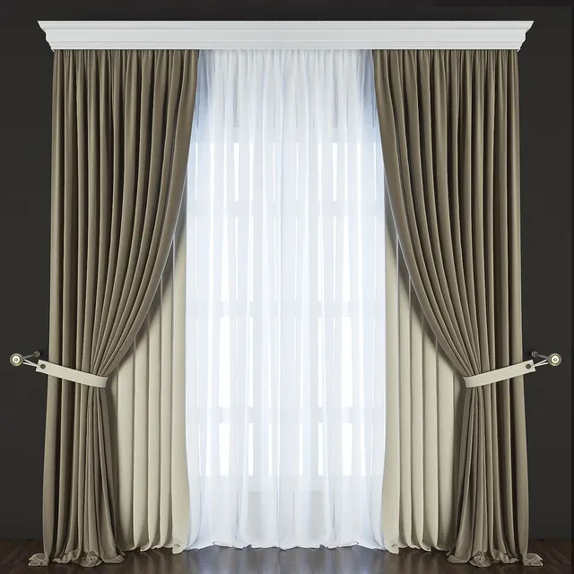 decoration - Curtain 192 3D Model
