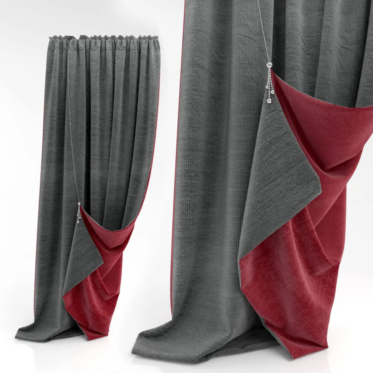 decoration - Curtain 247 3D Model