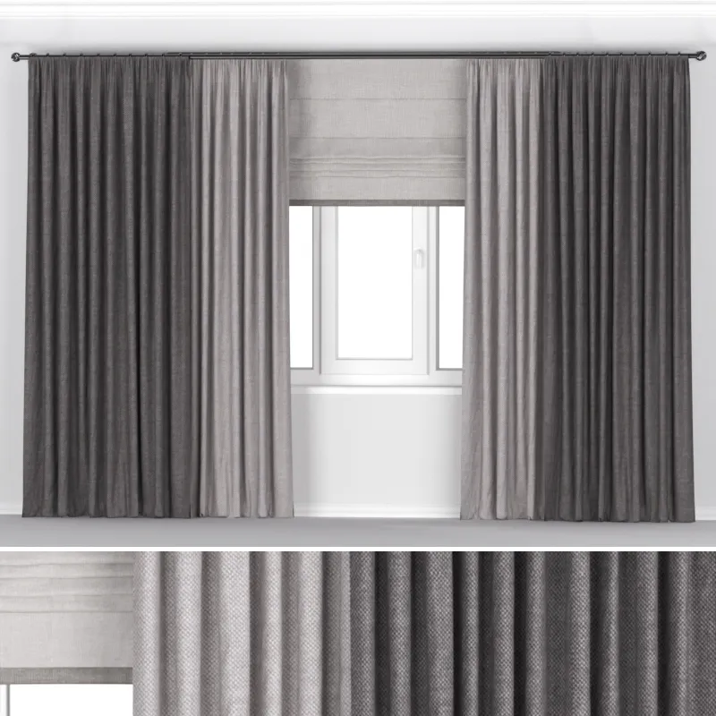decoration - Curtain 324 3D Model