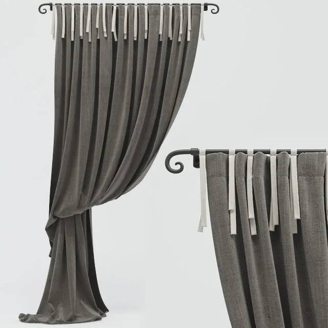 decoration - Curtain 489 3D Model