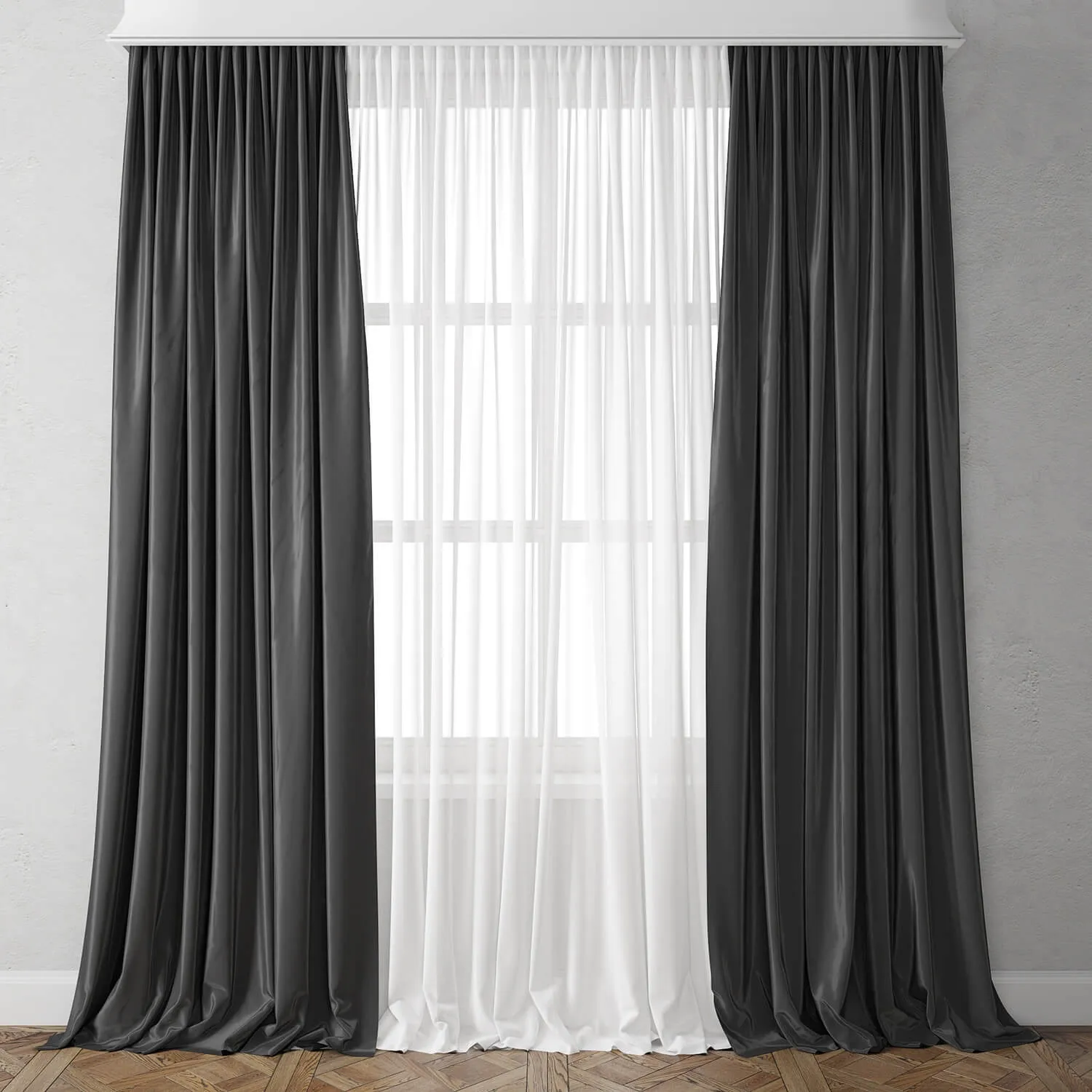 decoration - Curtain 60 3D Model