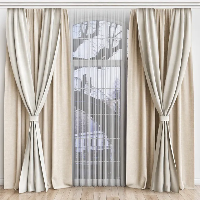 decoration - Curtain 74 2 3D Model