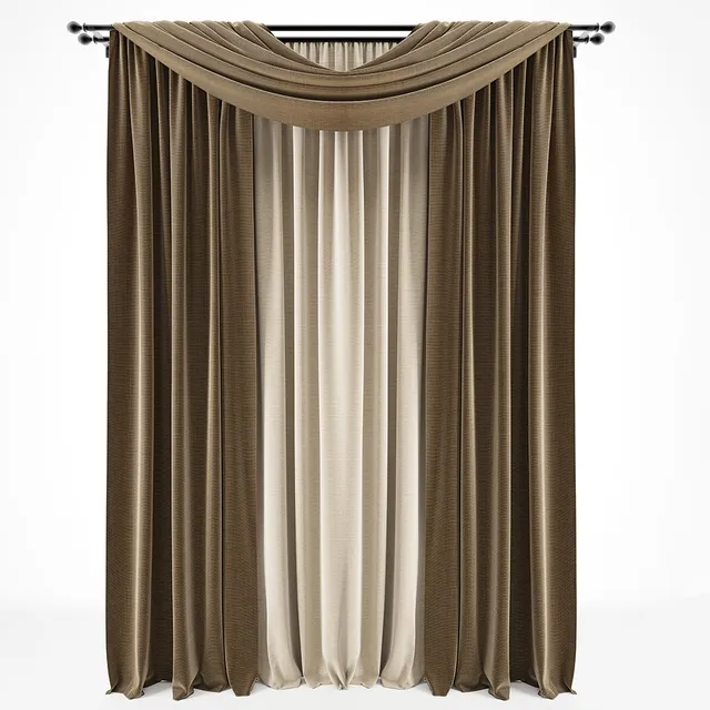 decoration - Curtain 93 3D Model