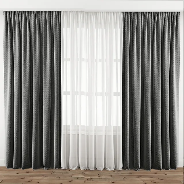 decoration - Curtain 96 3D Model