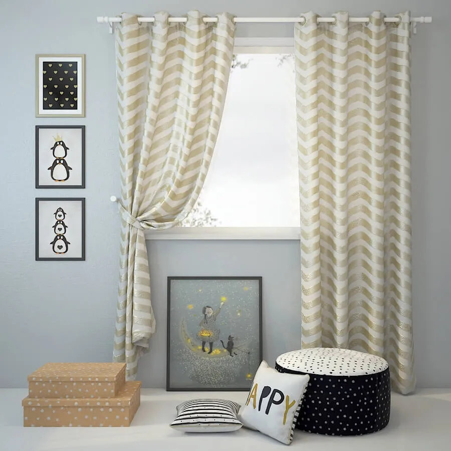 decoration - Curtain and decor 10 3D Model